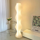 Modern Vapor Acrylic Uplight Floor Lamp with Integrated LED for Living Room Standing Light White