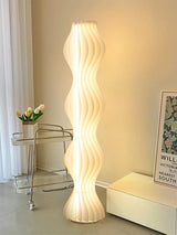 Modern Vapor Acrylic Uplight Floor Lamp with Integrated LED for Living Room Standing Light White