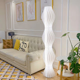 Modern Vapor Acrylic Uplight Floor Lamp with Integrated LED for Living Room Standing Light White