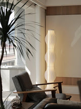 Modern Vapor Acrylic Uplight Floor Lamp with Integrated LED for Living Room Standing Light White