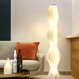 Modern Vapor Acrylic Uplight Floor Lamp with Integrated LED for Living Room Standing Light White