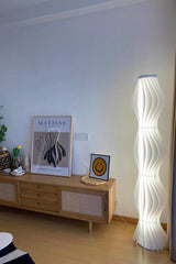 Modern Vapor Acrylic Uplight Floor Lamp with Integrated LED for Living Room Standing Light White