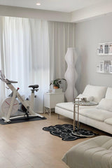 Modern Vapor Acrylic Uplight Floor Lamp with Integrated LED for Living Room Standing Light White