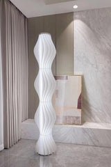 Modern Vapor Acrylic Uplight Floor Lamp with Integrated LED for Living Room Standing Light White