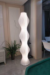 Modern Vapor Acrylic Uplight Floor Lamp with Integrated LED for Living Room Standing Light White
