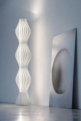 Modern Vapor Acrylic Uplight Floor Lamp with Integrated LED for Living Room Standing Light White