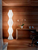 Modern Vapor Acrylic Uplight Floor Lamp with Integrated LED for Living Room Standing Light White