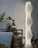 Modern Vapor Acrylic Uplight Floor Lamp with Integrated LED for Living Room Standing Light White
