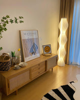 Modern Vapor Acrylic Uplight Floor Lamp with Integrated LED for Living Room Standing Light White