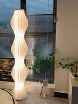 Modern Vapor Acrylic Uplight Floor Lamp with Integrated LED for Living Room Standing Light White