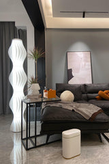 Modern Vapor Acrylic Uplight Floor Lamp with Integrated LED for Living Room Standing Light White