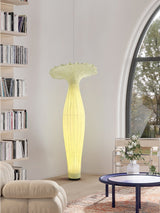 Modern Fabric Vase Floor Lamp with Integrated LED for Living Room Decor