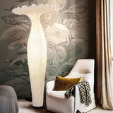 Modern Fabric Vase Floor Lamp with Integrated LED for Living Room Decor