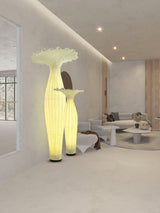 Modern Fabric Vase Floor Lamp with Integrated LED for Living Room Decor