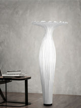 Modern Fabric Vase Floor Lamp with Integrated LED for Living Room Decor