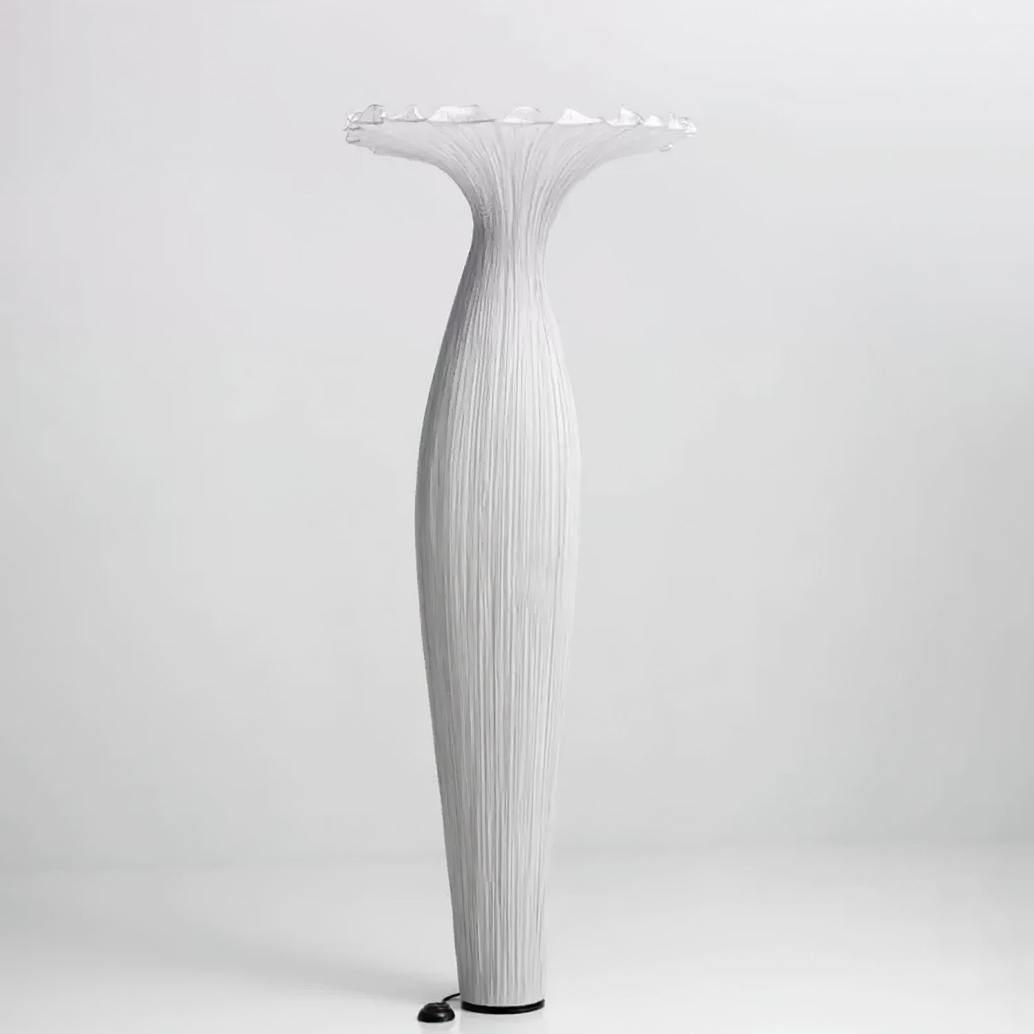 Modern Fabric Vase Floor Lamp with Integrated LED for Living Room Decor