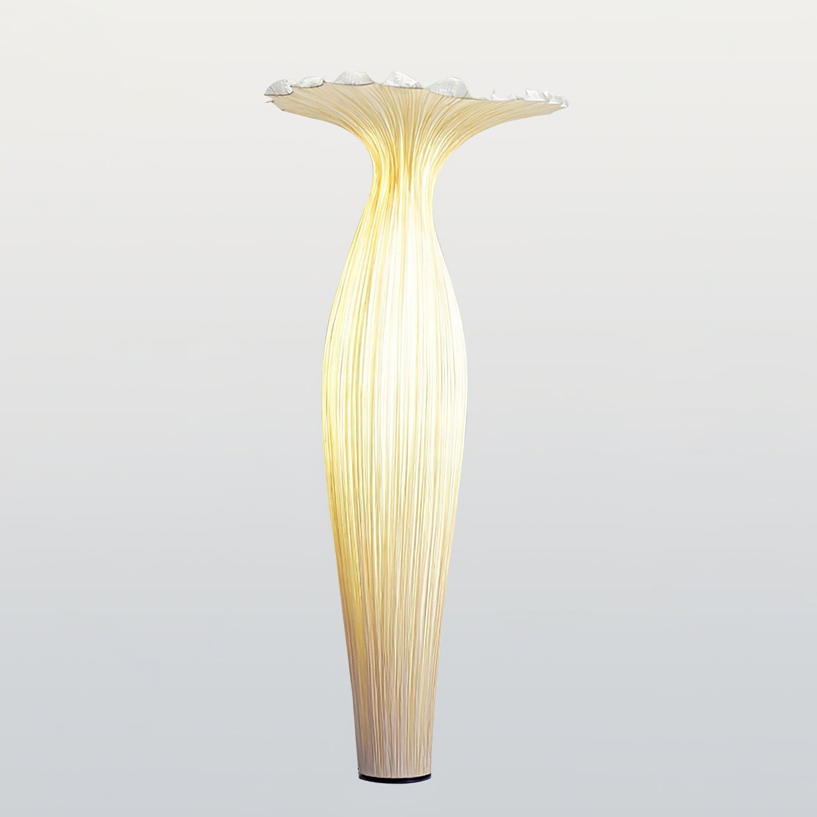 Modern Fabric Vase Floor Lamp with Integrated LED for Living Room Decor