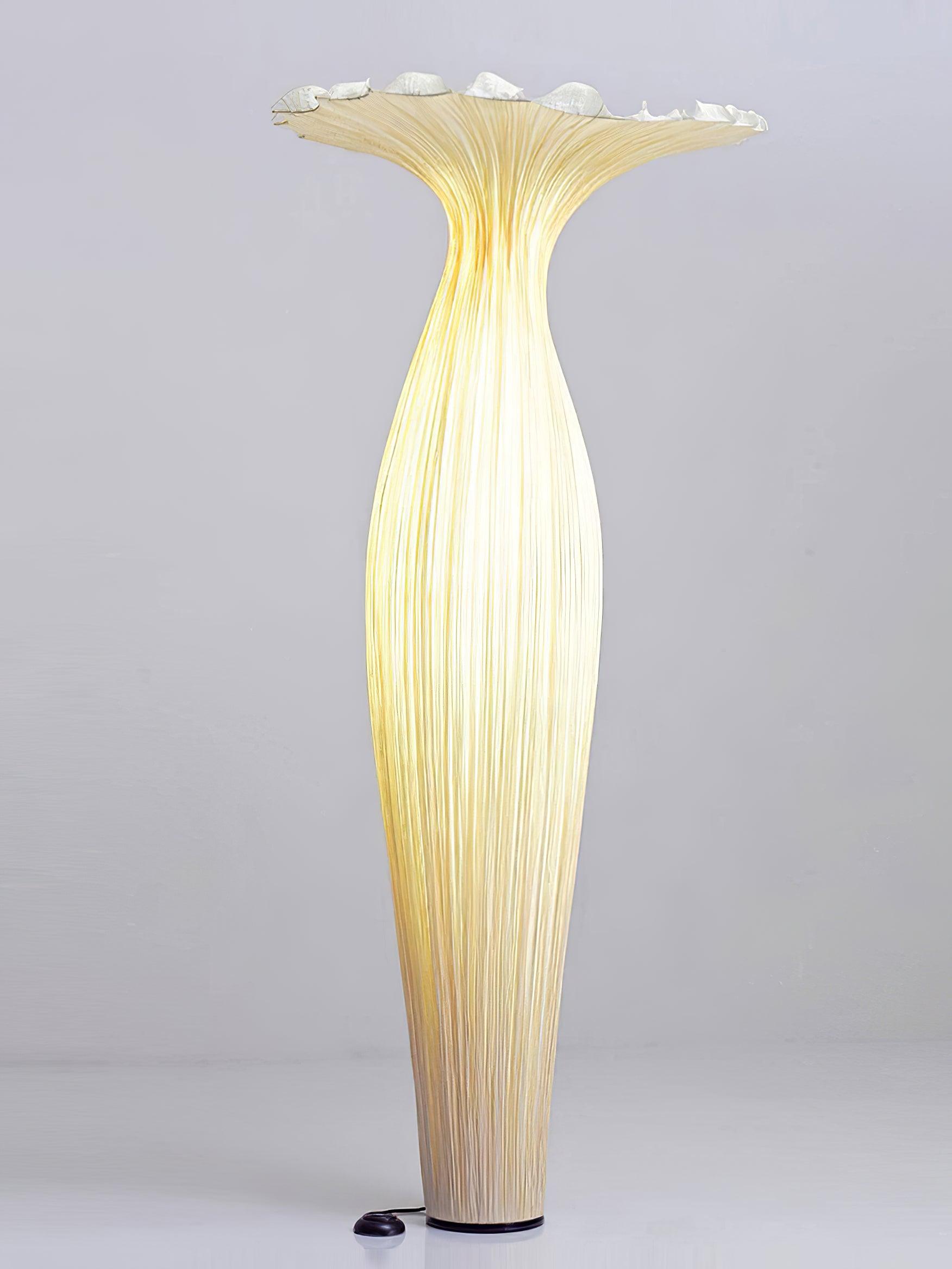 Modern Fabric Vase Floor Lamp with Integrated LED for Living Room Decor
