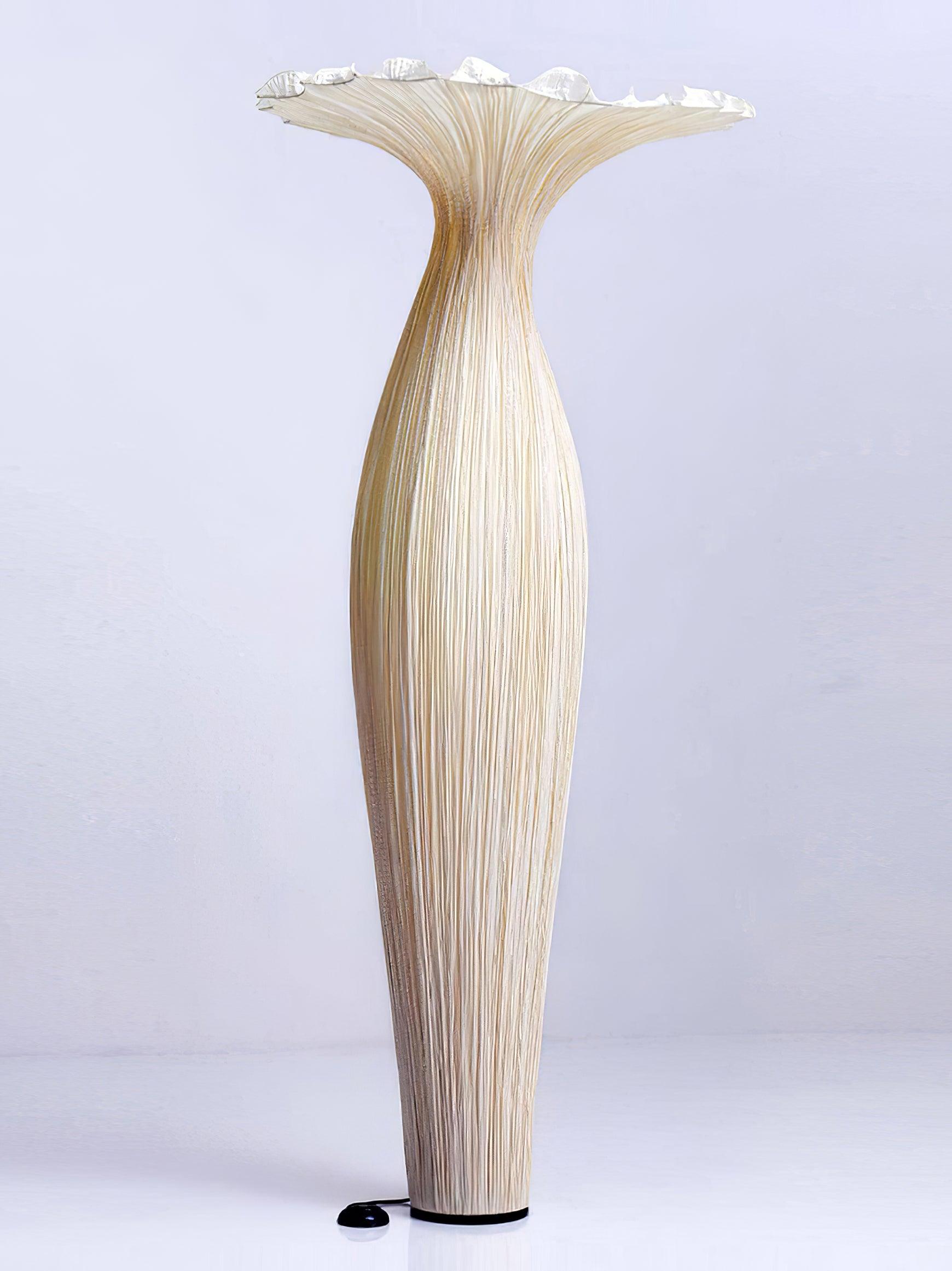 Modern Fabric Vase Floor Lamp with Integrated LED for Living Room Decor