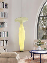 Modern Fabric Vase Floor Lamp with Integrated LED for Living Room Decor