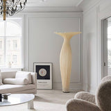 Modern Fabric Vase Floor Lamp with Integrated LED for Living Room Decor