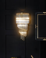 elegant-venetian-glass-rod-wall-light-gold-tapered-crystal-sconce