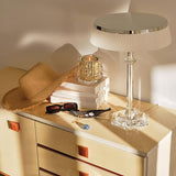 Versailles Modern Curved Glass Table Lamp for Bedroom and Office Task Lighting