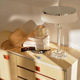 Versailles Modern Curved Glass Table Lamp for Bedroom and Office Task Lighting