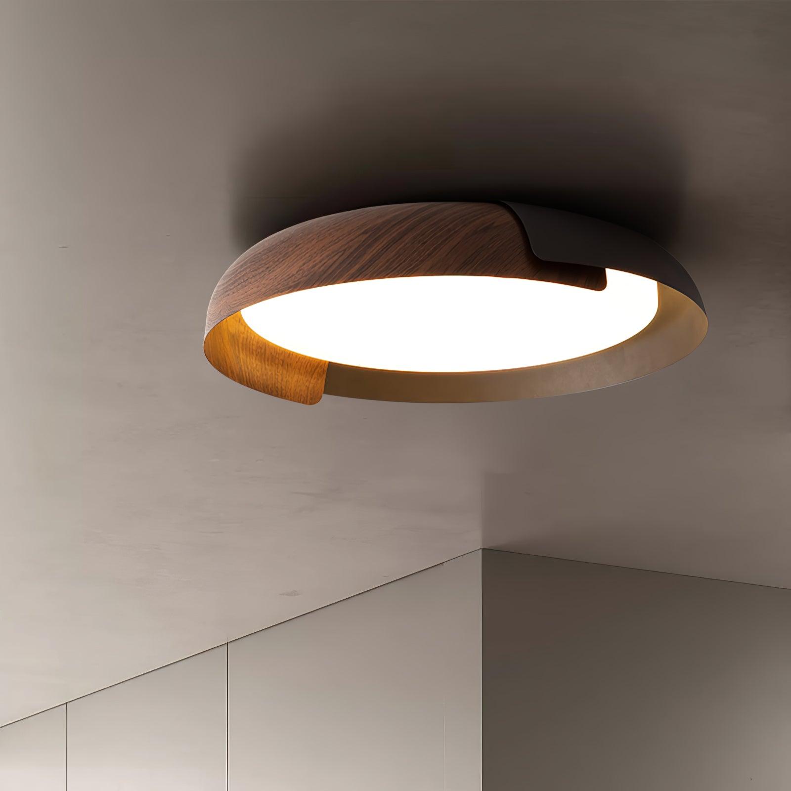 Modern Round LED Flush Mount Ceiling Light Contemporary Acrylic Fixture for Living Room and Office