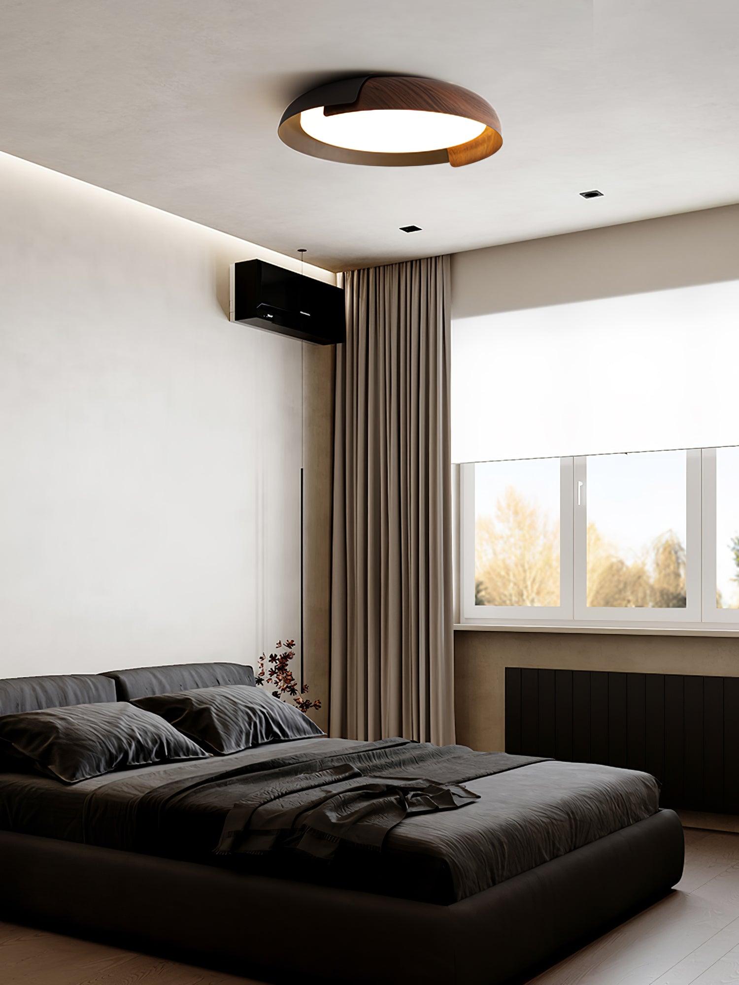 Modern Round LED Flush Mount Ceiling Light Contemporary Acrylic Fixture for Living Room and Office