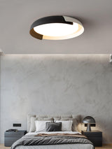 Modern Round LED Flush Mount Ceiling Light Contemporary Acrylic Fixture for Living Room and Office