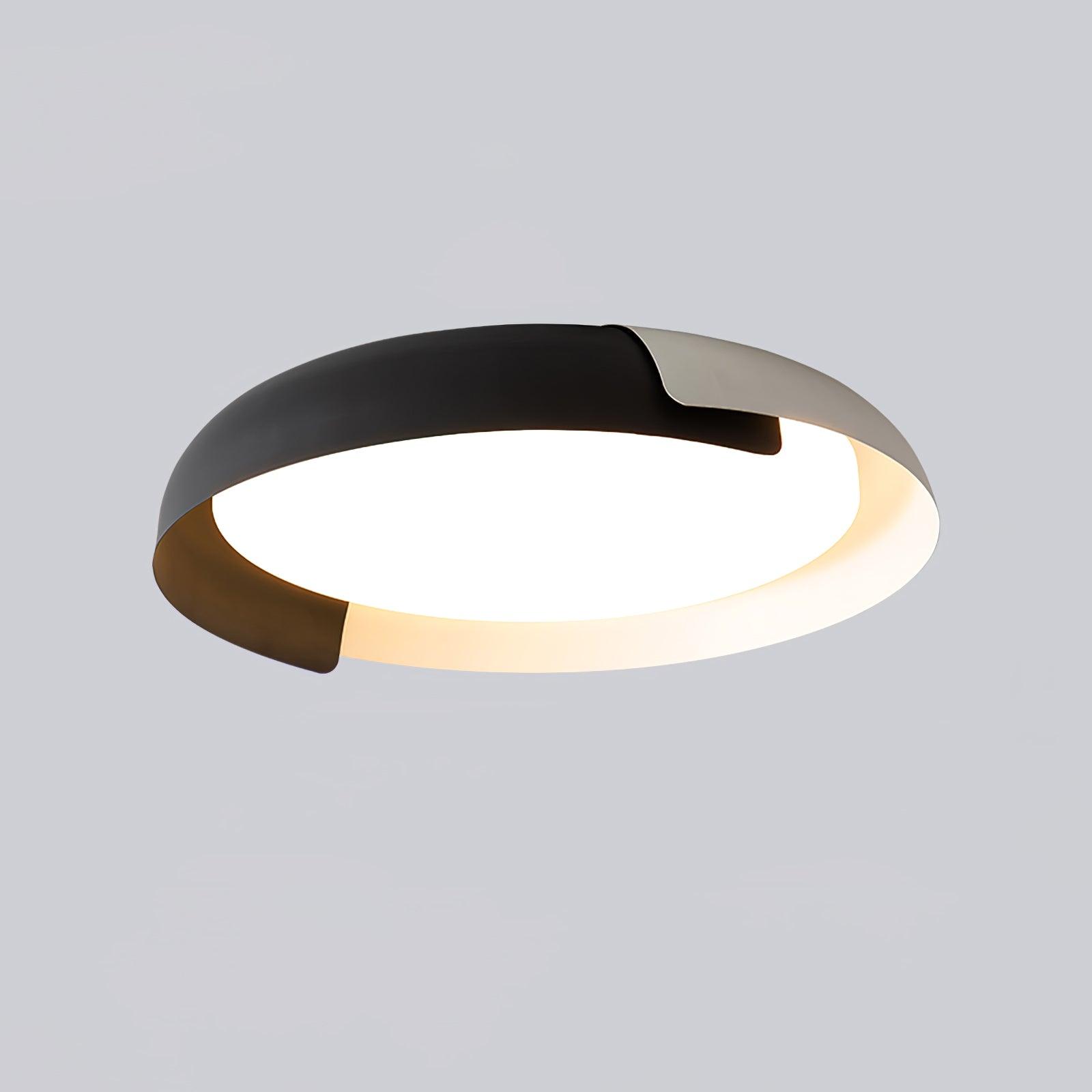 Modern Round LED Flush Mount Ceiling Light Contemporary Acrylic Fixture for Living Room and Office