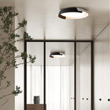 Modern Round LED Flush Mount Ceiling Light Contemporary Acrylic Fixture for Living Room and Office