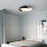 Modern Round LED Flush Mount Ceiling Light Contemporary Acrylic Fixture for Living Room and Office