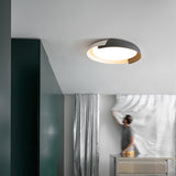 Modern Round LED Flush Mount Ceiling Light Contemporary Acrylic Fixture for Living Room and Office