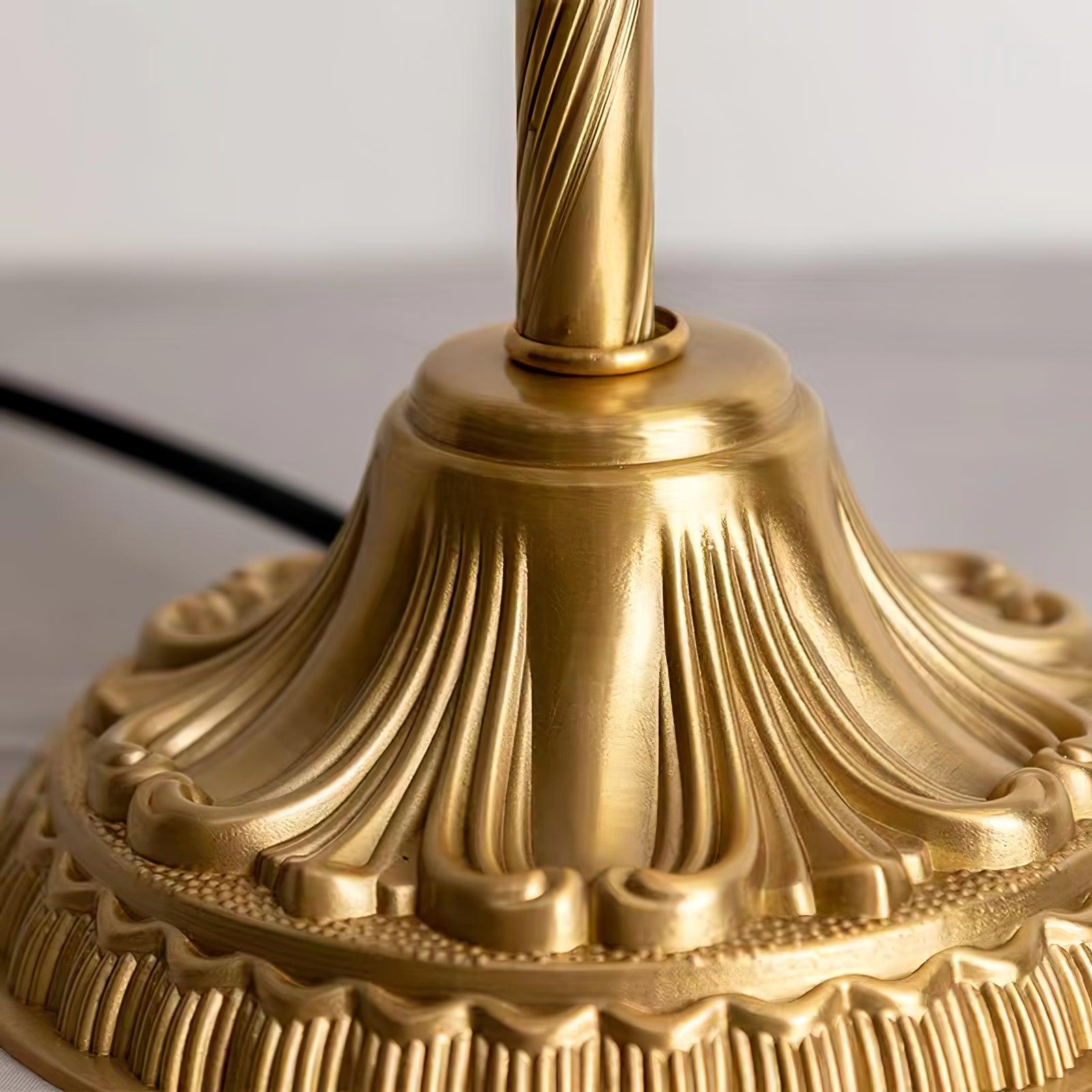Luxury French Style Crystal Nightstand Lamp Decorative Antique Brass Table Light