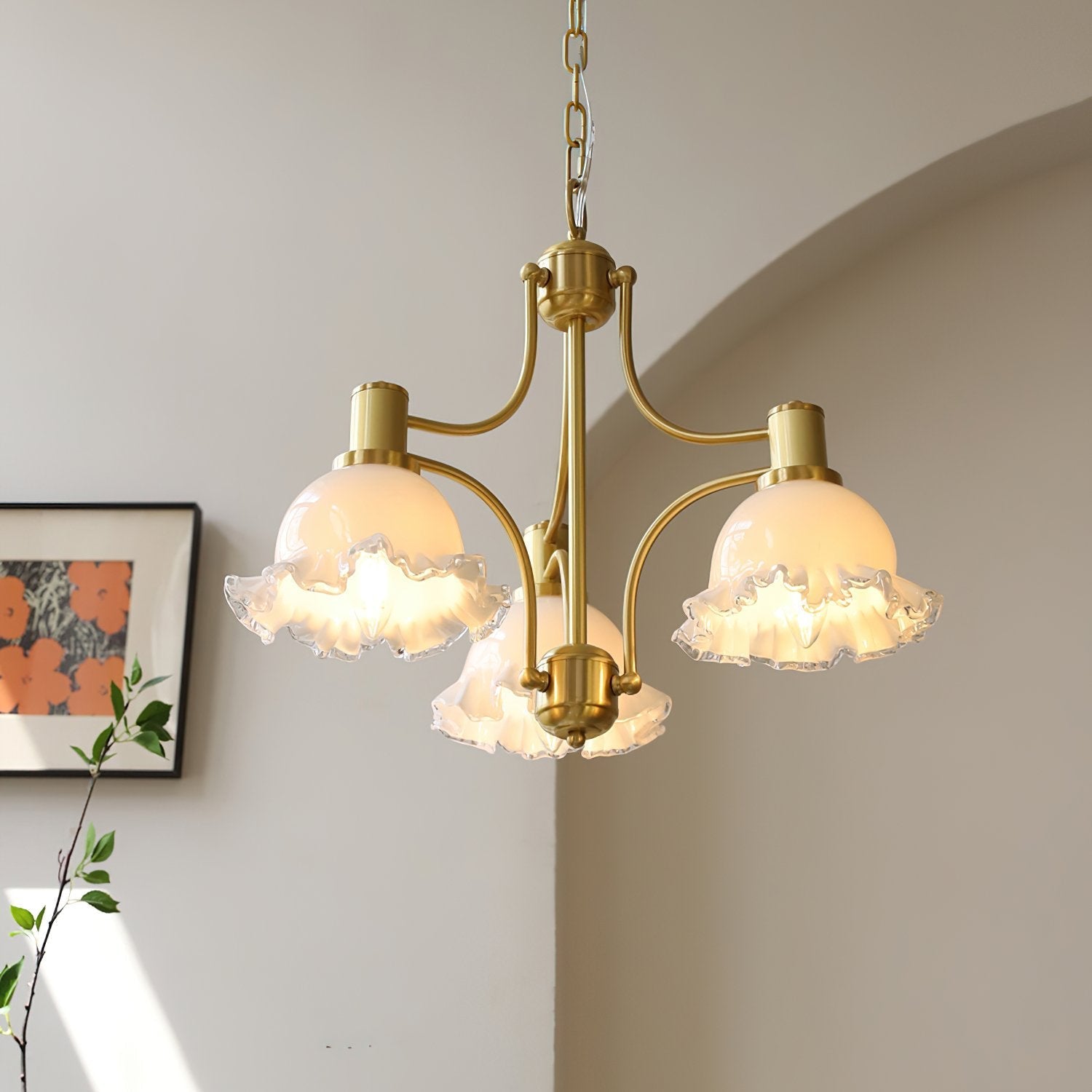 french-vintage-brass-floral-chandelier-with-glass-shades-elegant-copper-finish-hanging-pendant-light