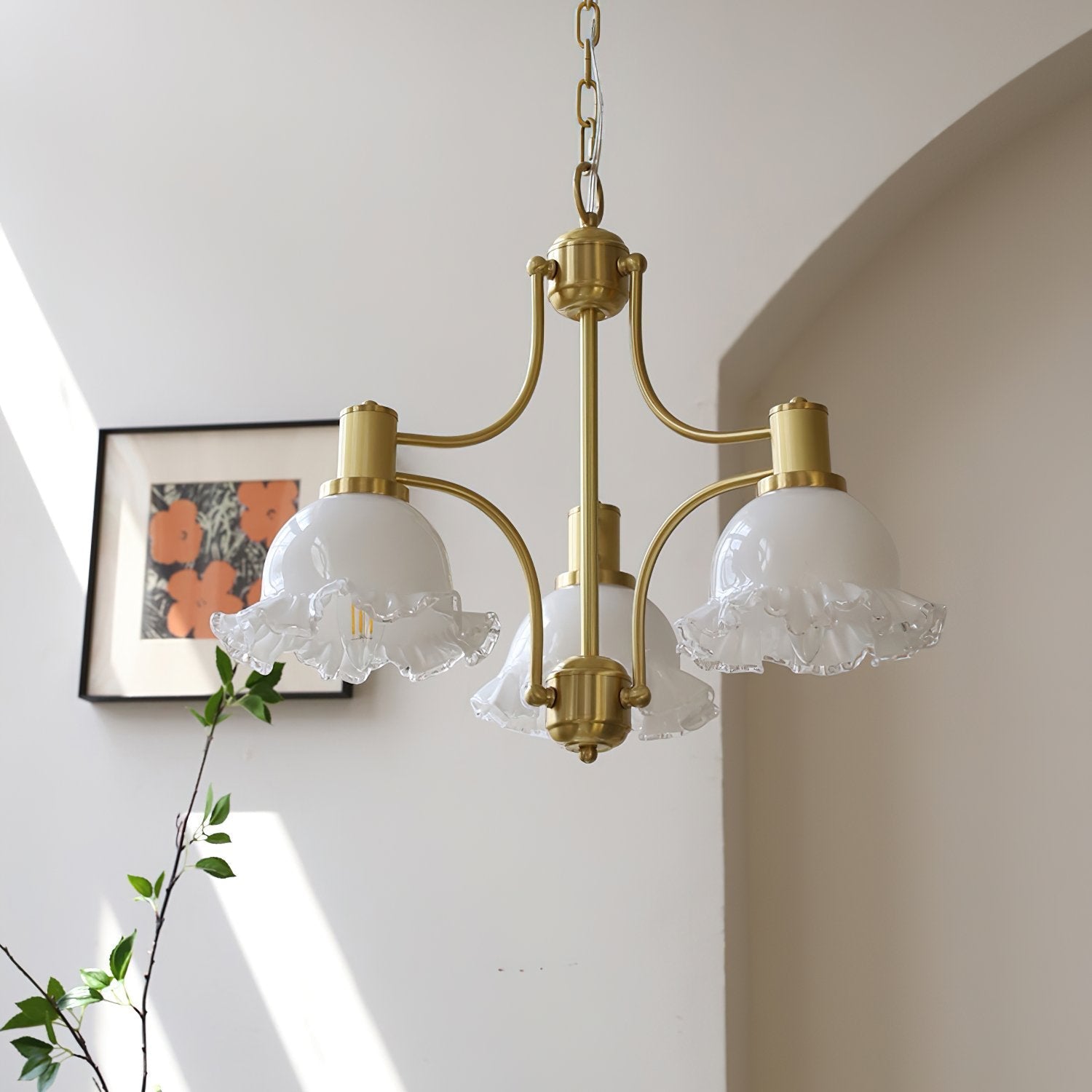 french-vintage-brass-floral-chandelier-with-glass-shades-elegant-copper-finish-hanging-pendant-light