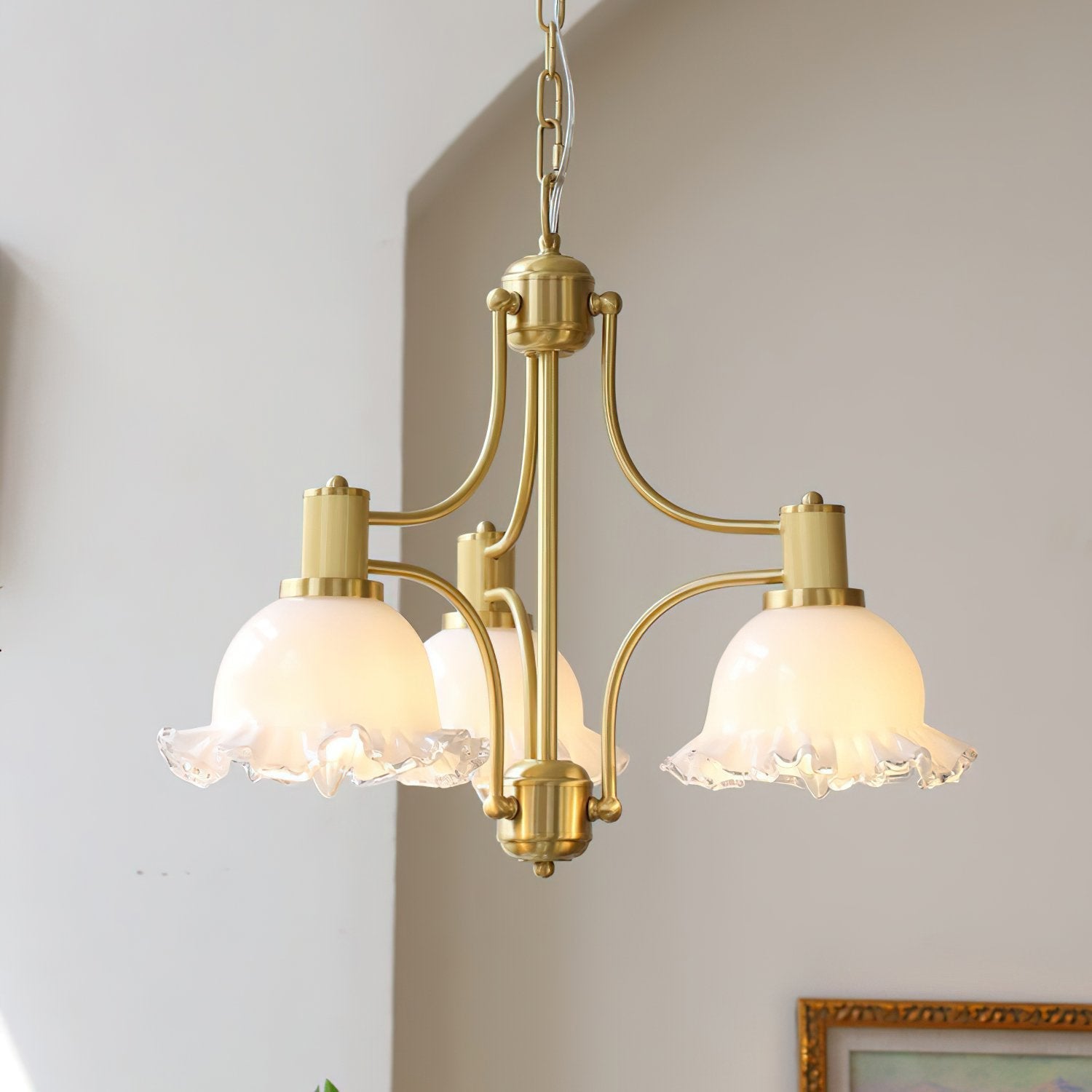 french-vintage-brass-floral-chandelier-with-glass-shades-elegant-copper-finish-hanging-pendant-light