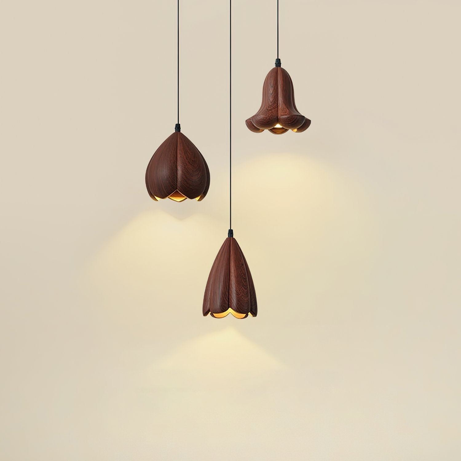 elegant-vintage-flower-design-resin-pendant-light-with-walnut-finish-led-shade