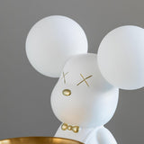 Violent Bear Decorative Resin Table Lamp with Storage Tray for Modern Bedside and Office Desks