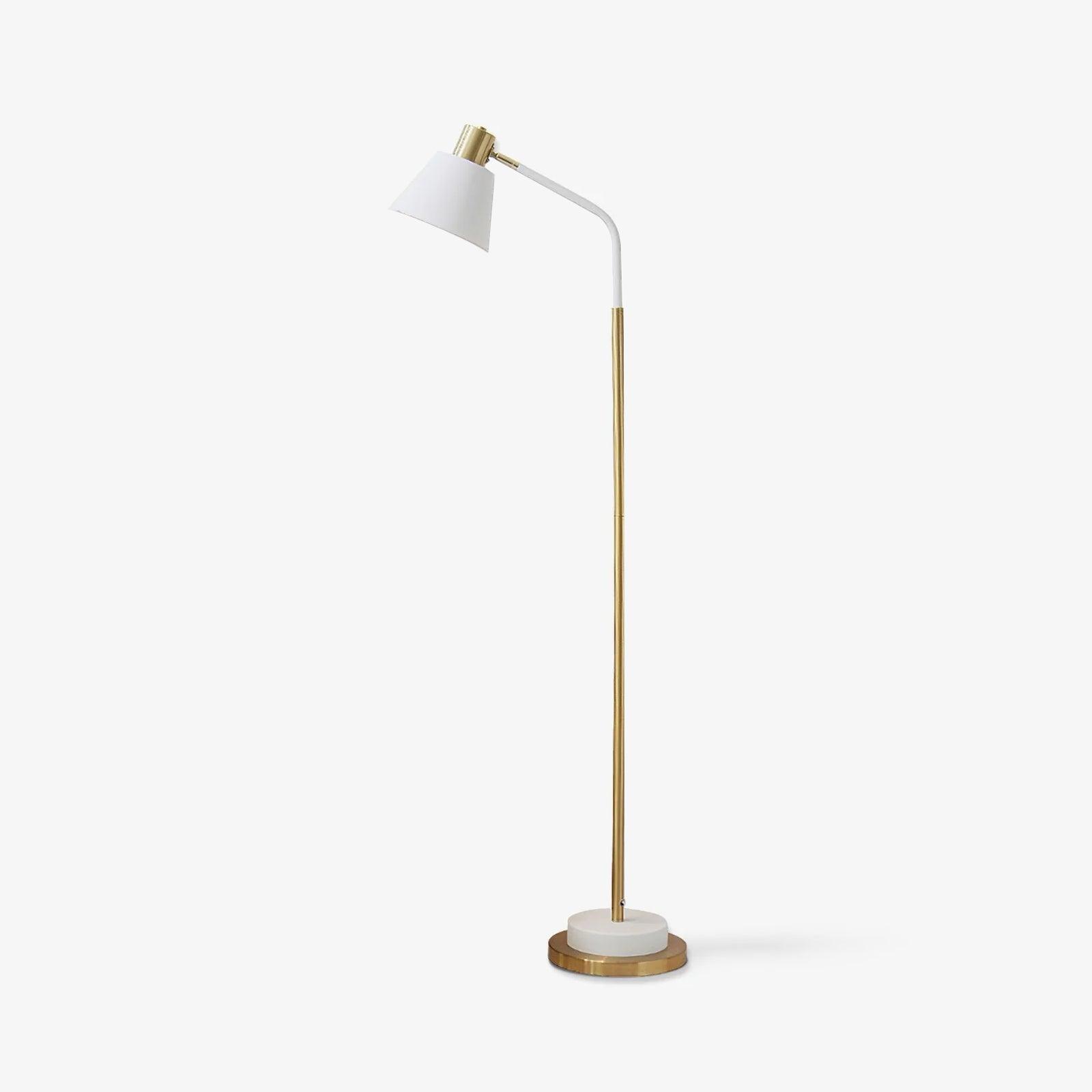 Modern Torchiere Standing Floor Lamp with Metal Frame and Elegant Gold Accents