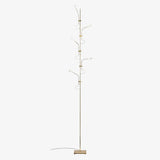 Wa Wa Designer Standing Floor Lamp with Integrated LED and Stainless Steel Accents