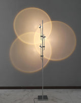 Wa Wa Designer Standing Floor Lamp with Integrated LED and Stainless Steel Accents