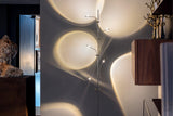 Wa Wa Designer Standing Floor Lamp with Integrated LED and Stainless Steel Accents