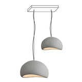Modern Organic Cloud Chandelier with Rough Texture HDPE Shades and Adjustable Cables