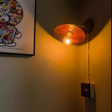 mid-century-modern-walnut-and-brass-flared-sconce-wall-light-for-living-room