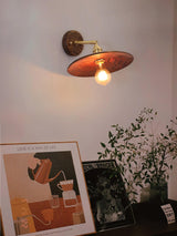 mid-century-modern-walnut-and-brass-flared-sconce-wall-light-for-living-room