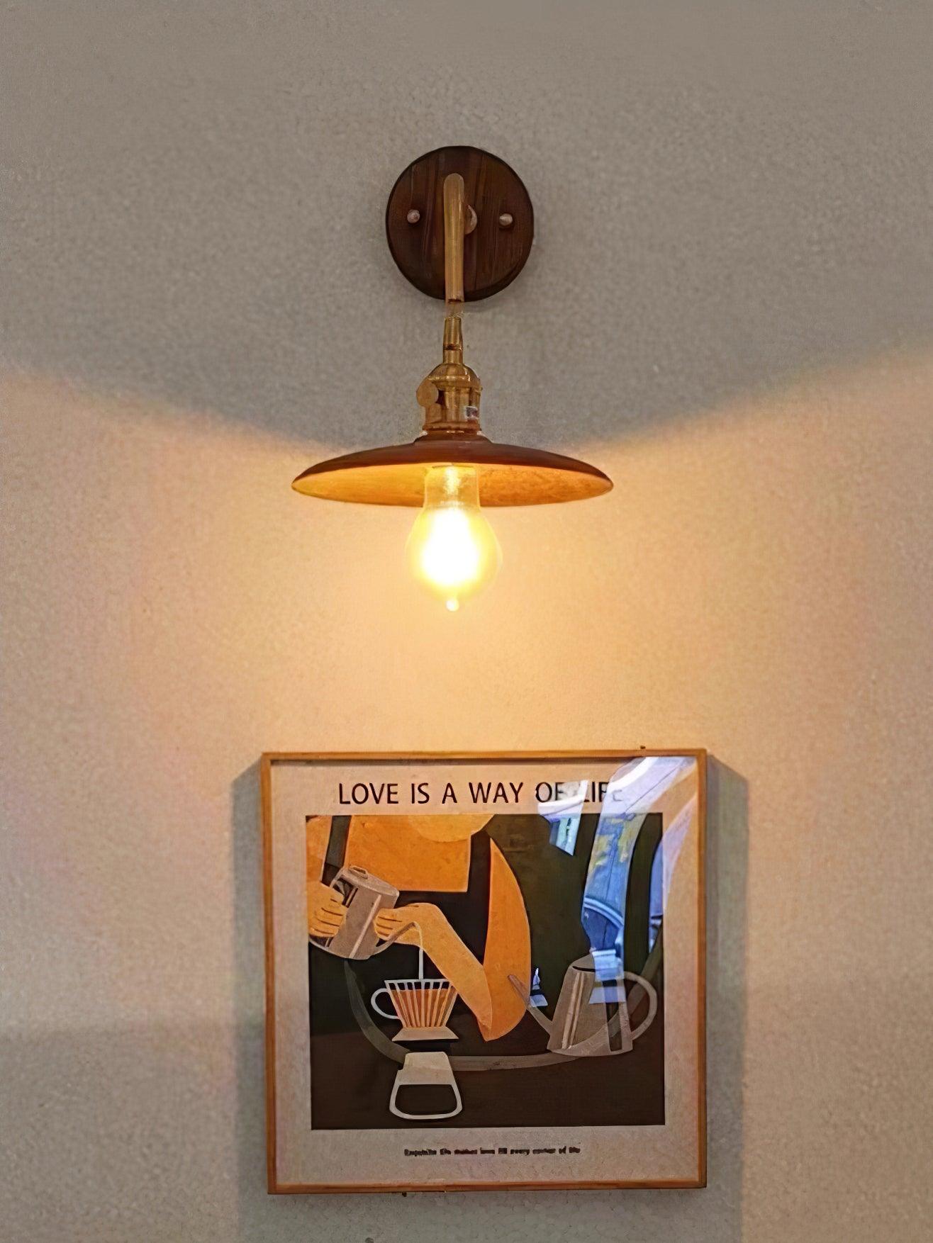 mid-century-modern-walnut-and-brass-flared-sconce-wall-light-for-living-room