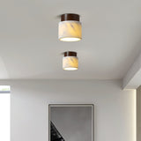 modern-walnut-wood-and-ripple-marble-flush-mount-ceiling-light-with-globe-glass-shade